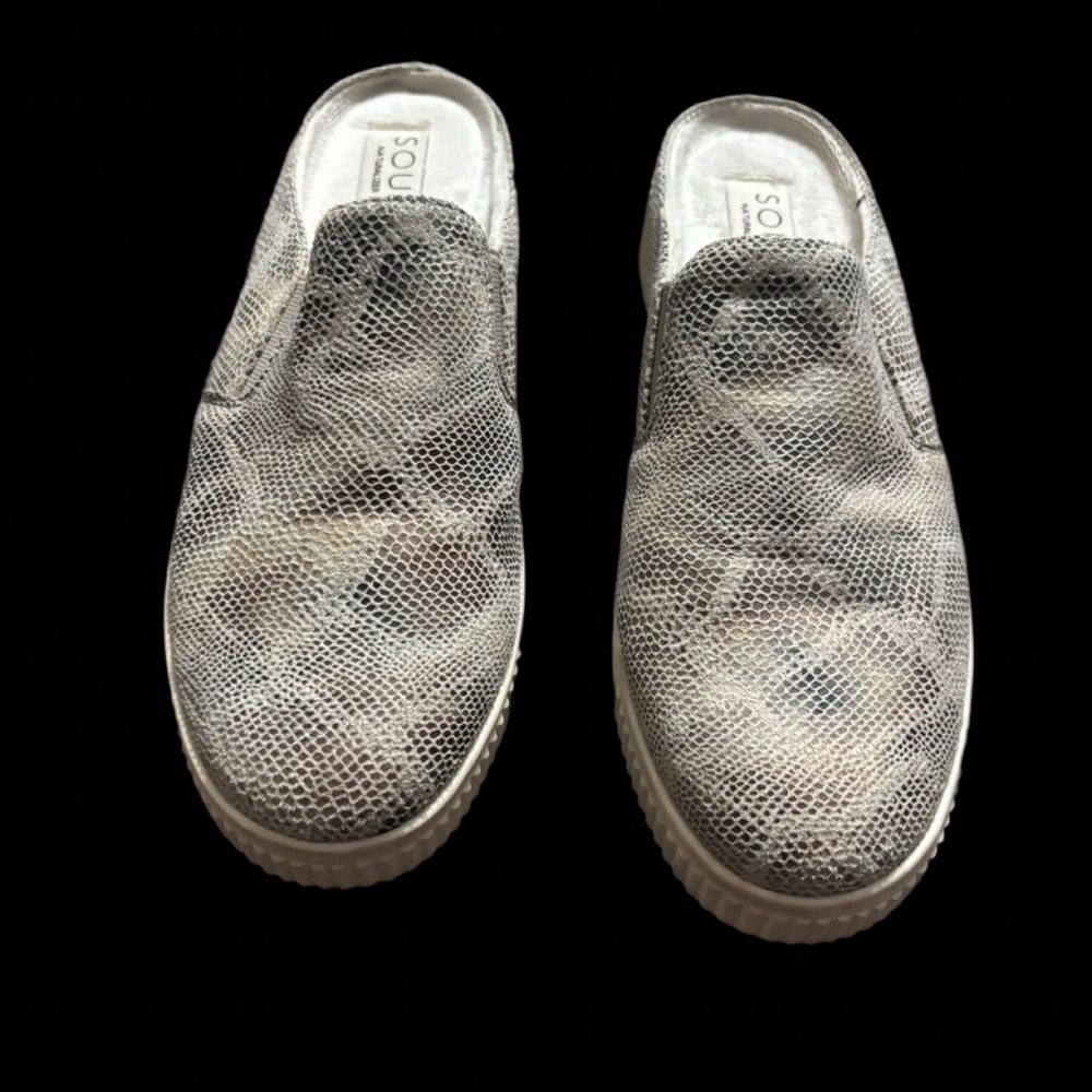 SOUL Naturalizer Truly Snakeskin Mule Sneakers - Size 7.5